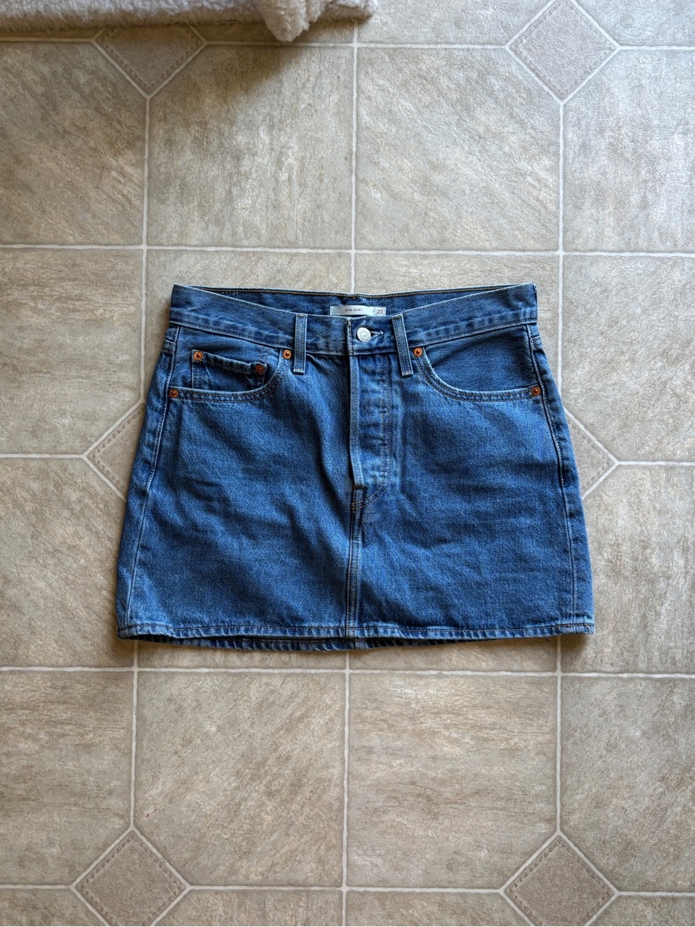 Levi's Blue Denim Mini Skirt